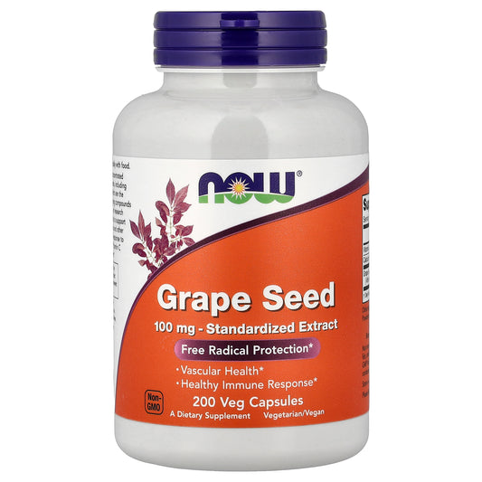 NOW Foods, Grape Seed, 200 Veg Capsules