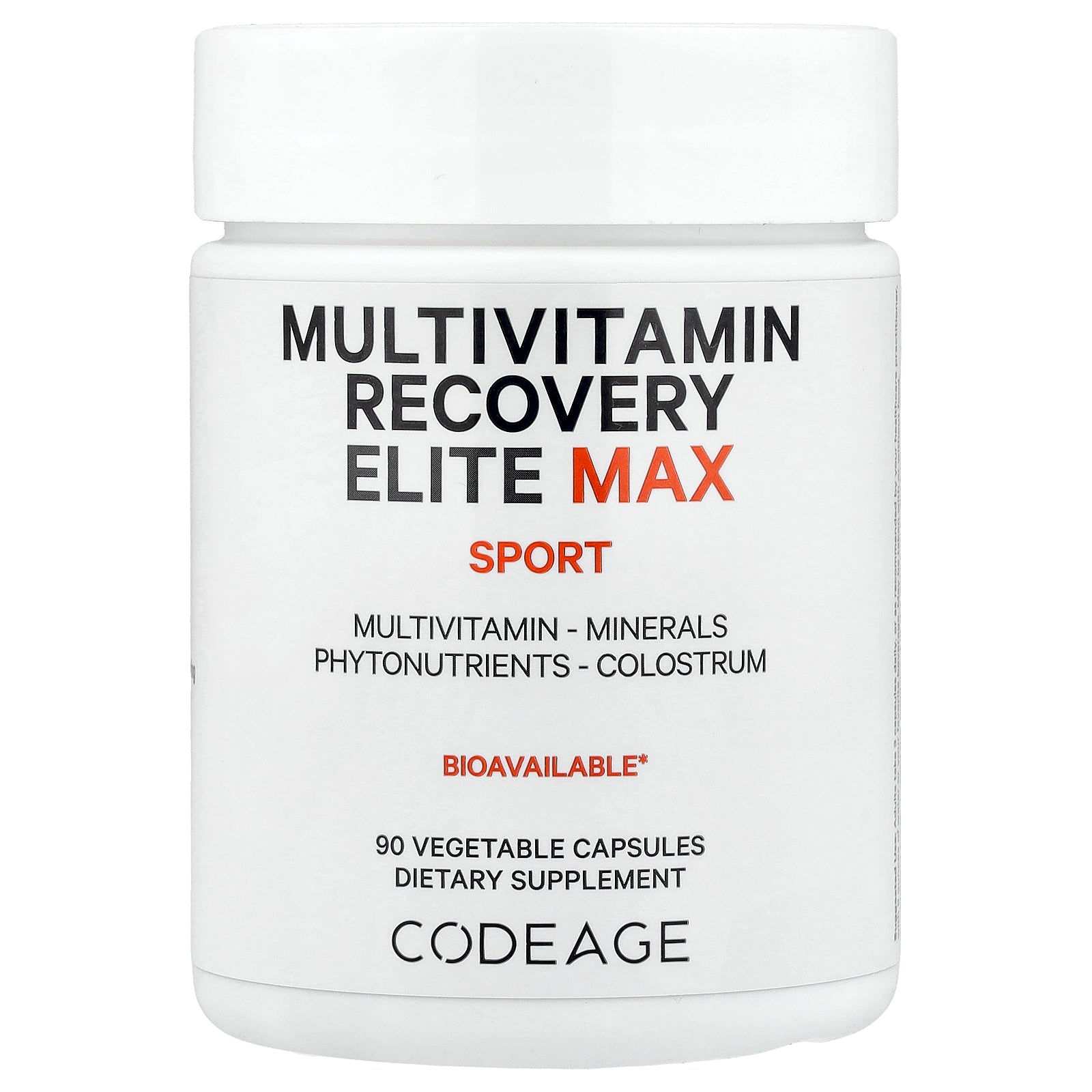 Codeage, Sport, Multivitamin Recovery Elite Max, 90 Vegetable Capsules