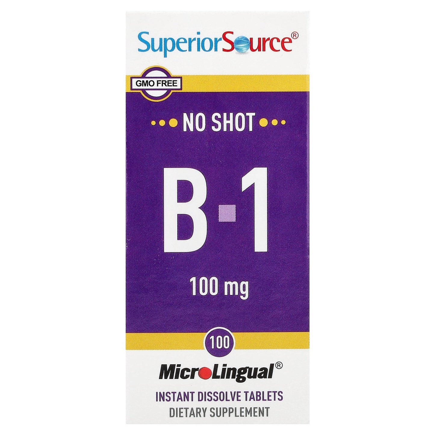 Superior Source, B-1, 100 Instant Dissolve Tablets
