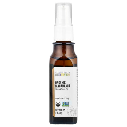Aura Cacia, Skin Care Oil, Organic Macadamia, 1 fl oz (30 ml)