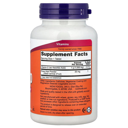 NOW Foods, C-1000 With Rose Hips, 100 Tablets
