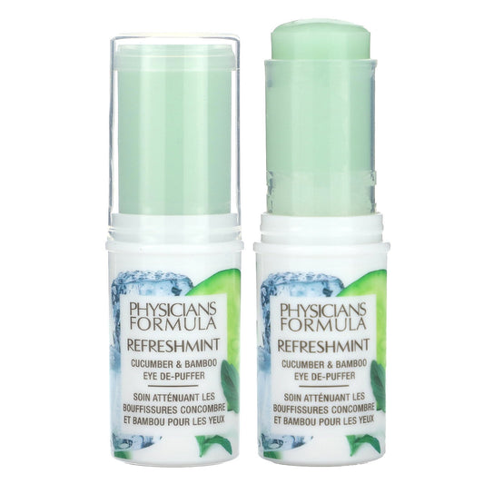 Physicians Formula, RefreshMint, Cucumber & Bamboo Eye De-Puffer, 0.45 oz (12.8 g)