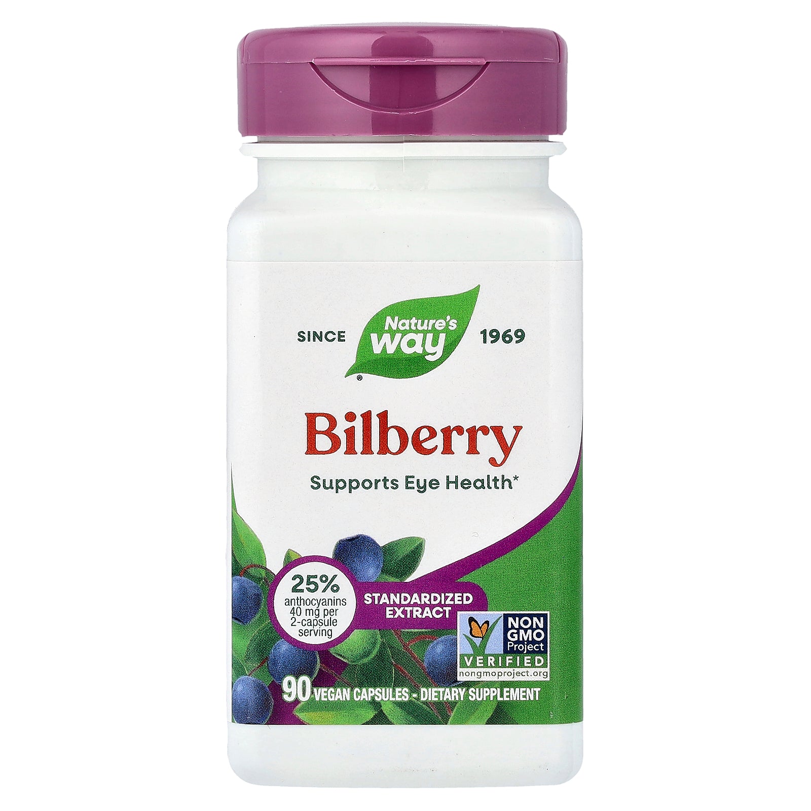 Nature's Way, Bilberry, 90 Vegan Capsules