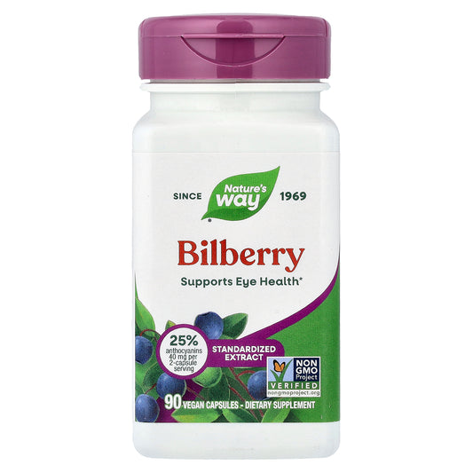 Nature's Way, Bilberry, 90 Vegan Capsules