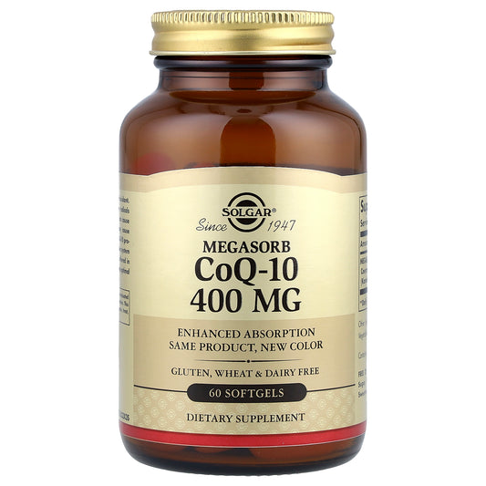 Solgar, Megasorb CoQ-10, 400 mg, 60 Softgels