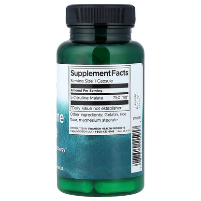Swanson, L-Citrulline Malate, 750 mg, 60 Capsules