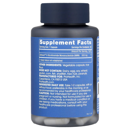 ProHealth Longevity, NMN Pro™ 500, 500 mg, 30 Capsules