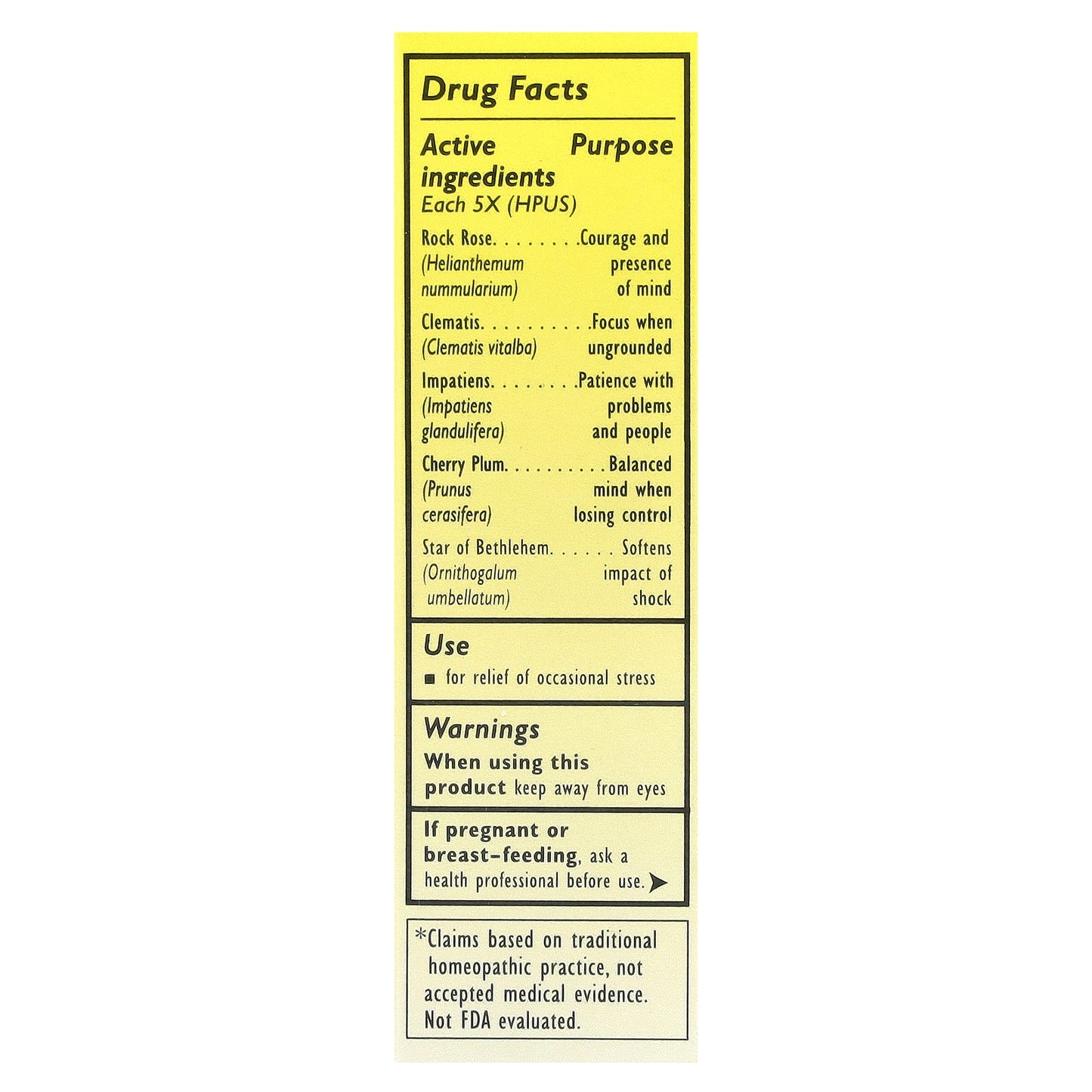 Bach, Original Flower Remedies, Rescue Remedy®, Natural Stress Relief, 0.7 fl oz (20 ml)