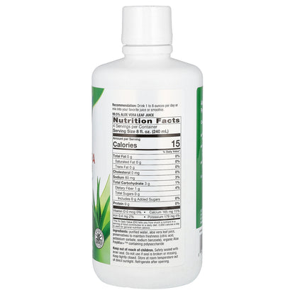 Nature's Way, Aloe Vera Leaf Juice, Unflavored, 33.8 fl oz (1 L)