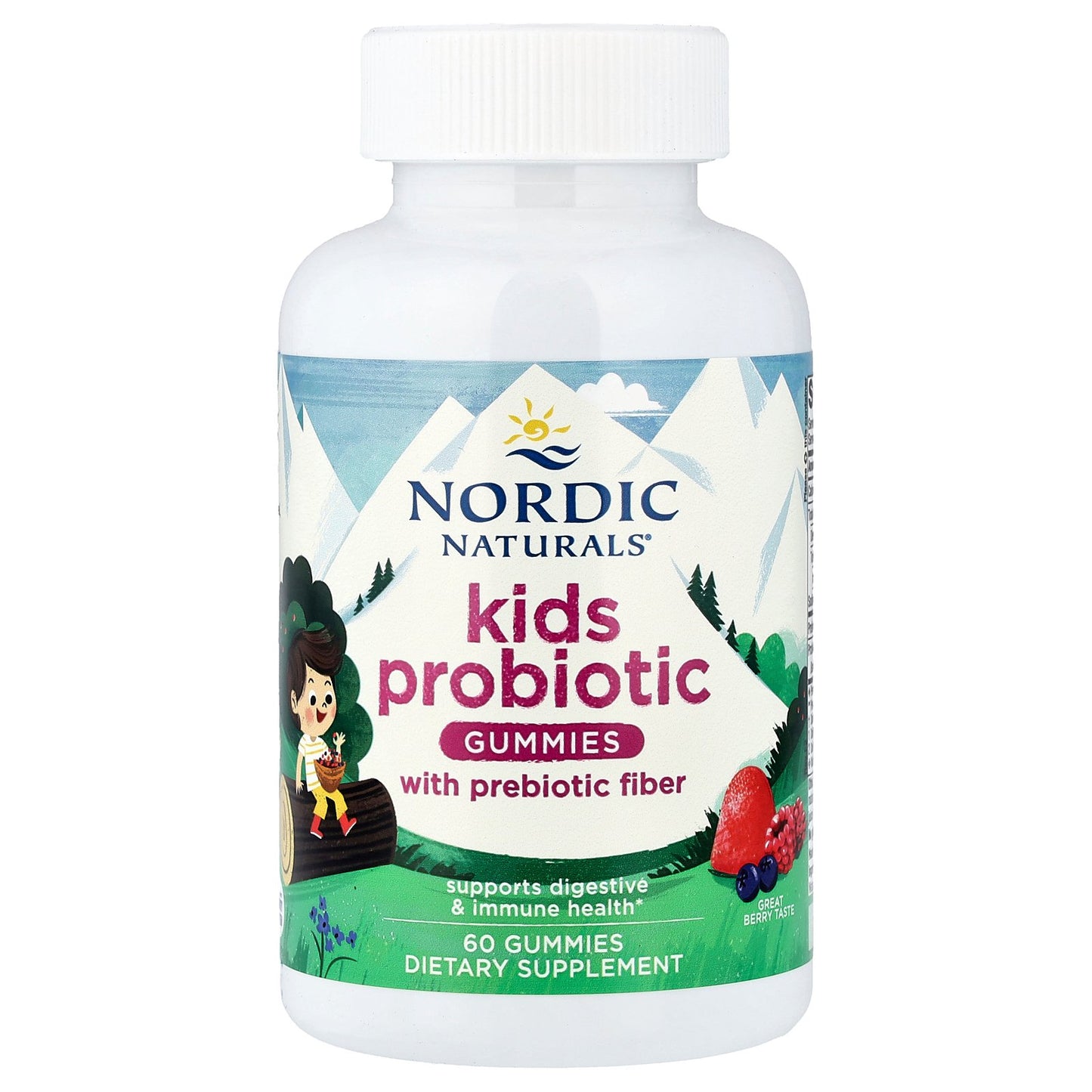 Nordic Naturals, Kids Probiotic Gummies, Great Berry, 60 Gummies
