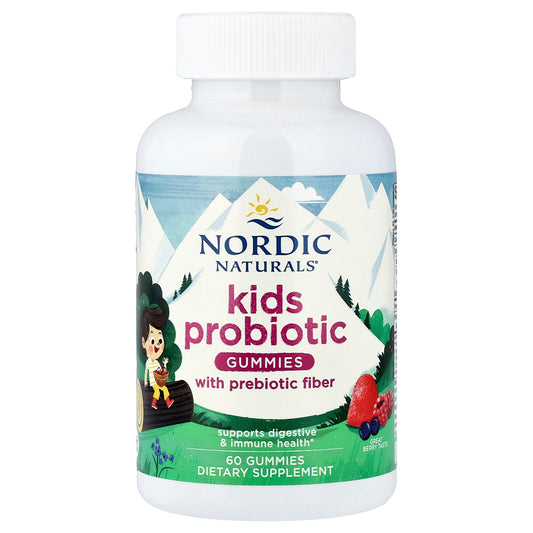 Nordic Naturals, Kids Probiotic Gummies, Great Berry, 60 Gummies