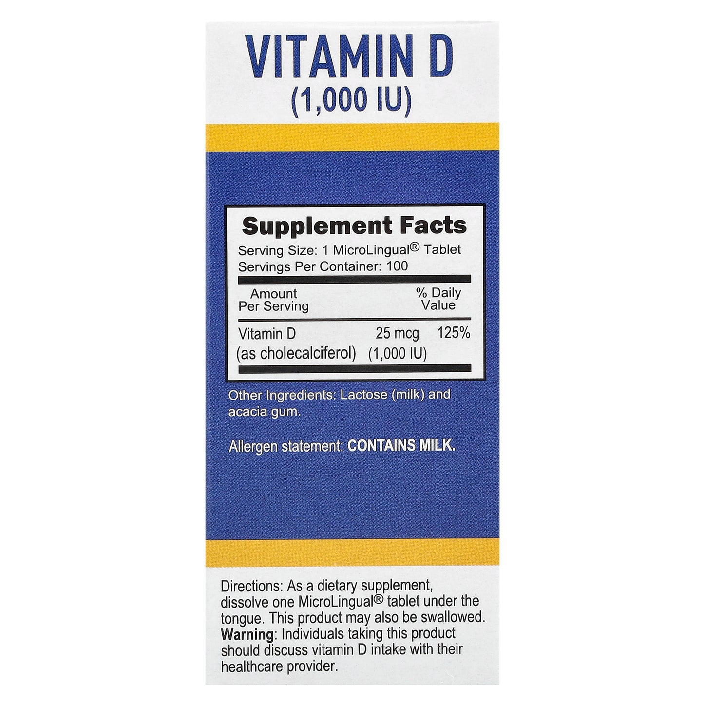 Superior Source, D3, 25 mcg (1,000 IU), 100 MicroLingual® Instant Dissolve Tablets