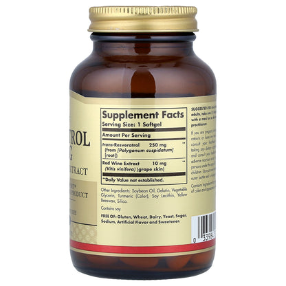 Solgar, Resveratrol, 60 Softgels