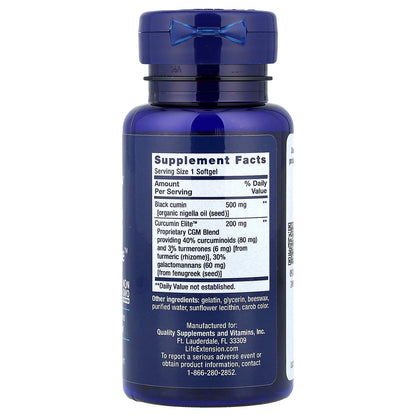 Life Extension, Black Cumin Seed Oil and Curcumin Elite™, 60 Softgels