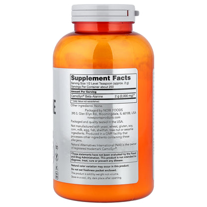 NOW Foods, Sports, Beta-Alanine, 17.6 oz (500 g)