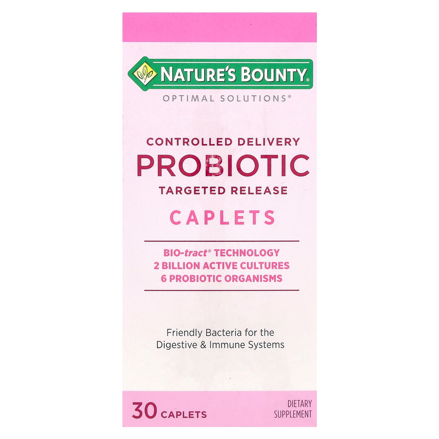 Nature's Bounty, Optimal Solutions®,  Probiotic, Controlled Delivery, 30 Caplets