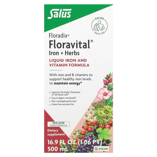 Floradix, Floravital® Iron + Herbs, 16.9 fl oz (500 ml)