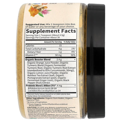 Garden of Life, Organics, Fermented Organic Turmeric Booster, 4.76 oz (135 g)