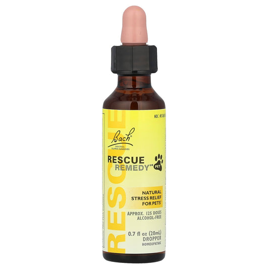 Bach, Rescue Remedy® Pet, Natural Stress Relief For Pets , 0.7 fl oz (20 ml)