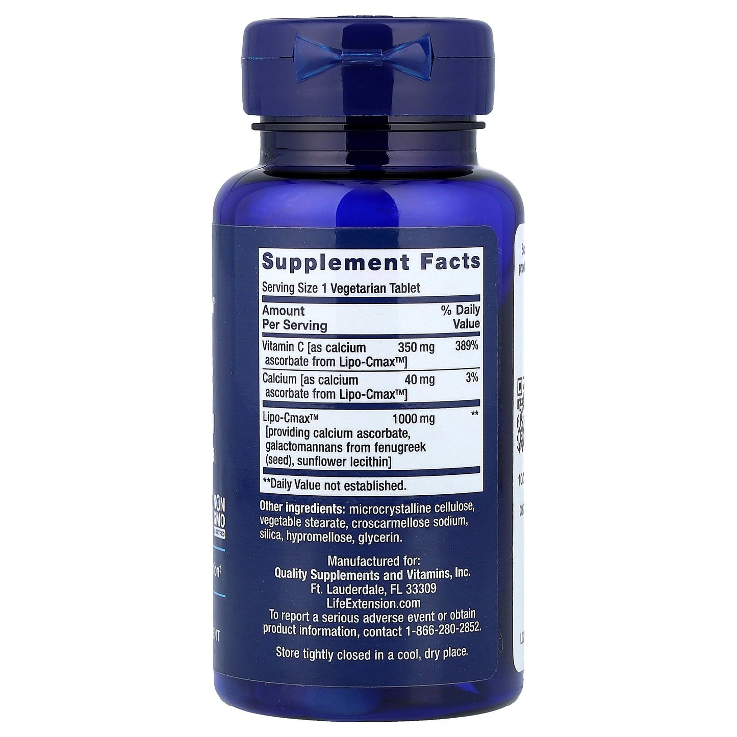 Life Extension, Vitamin C, 60 Vegetarian Tablets