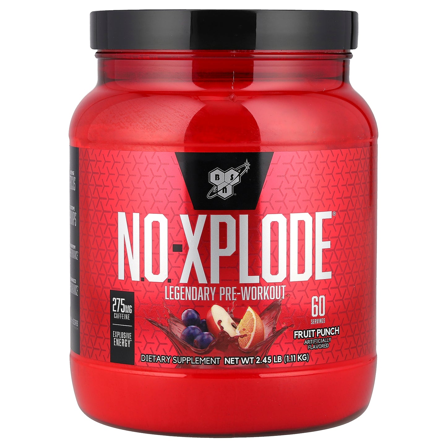 BSN, N.O.-Xplode®, Legendary Pre-Workout, Fruit Punch, 2.45 lbs (1.11 kg)