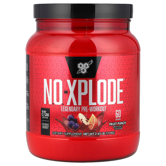 BSN, N.O.-Xplode®, Legendary Pre-Workout, Fruit Punch, 2.45 lbs (1.11 kg)