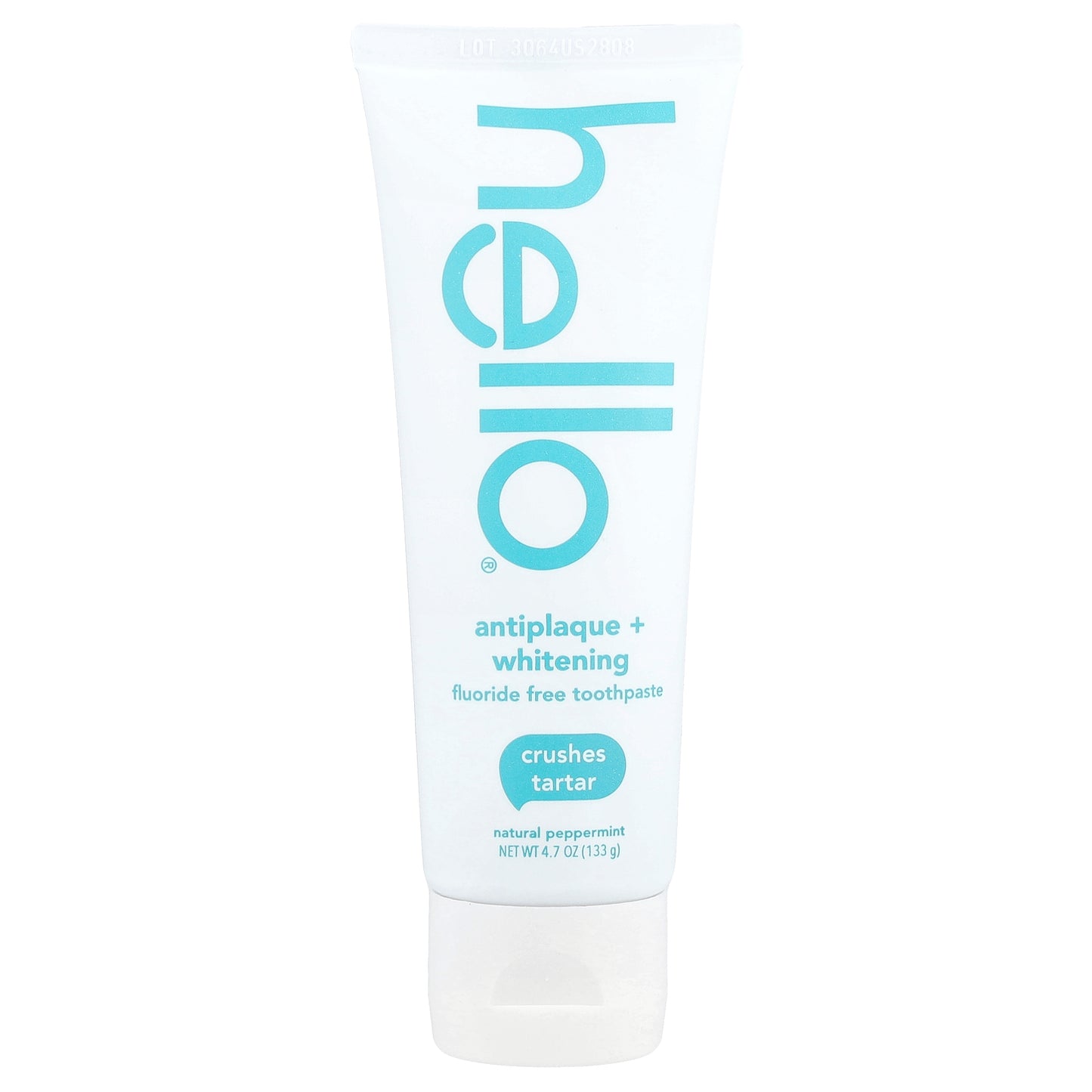 Hello, Antiplaque + Whitening Fluoride Free Toothpaste, Natural Peppermint, 4.7 oz (133 g)