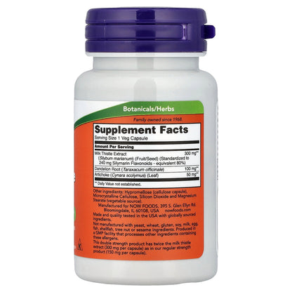 NOW Foods, Milk Thistle Extract, 50 Veg Capsules