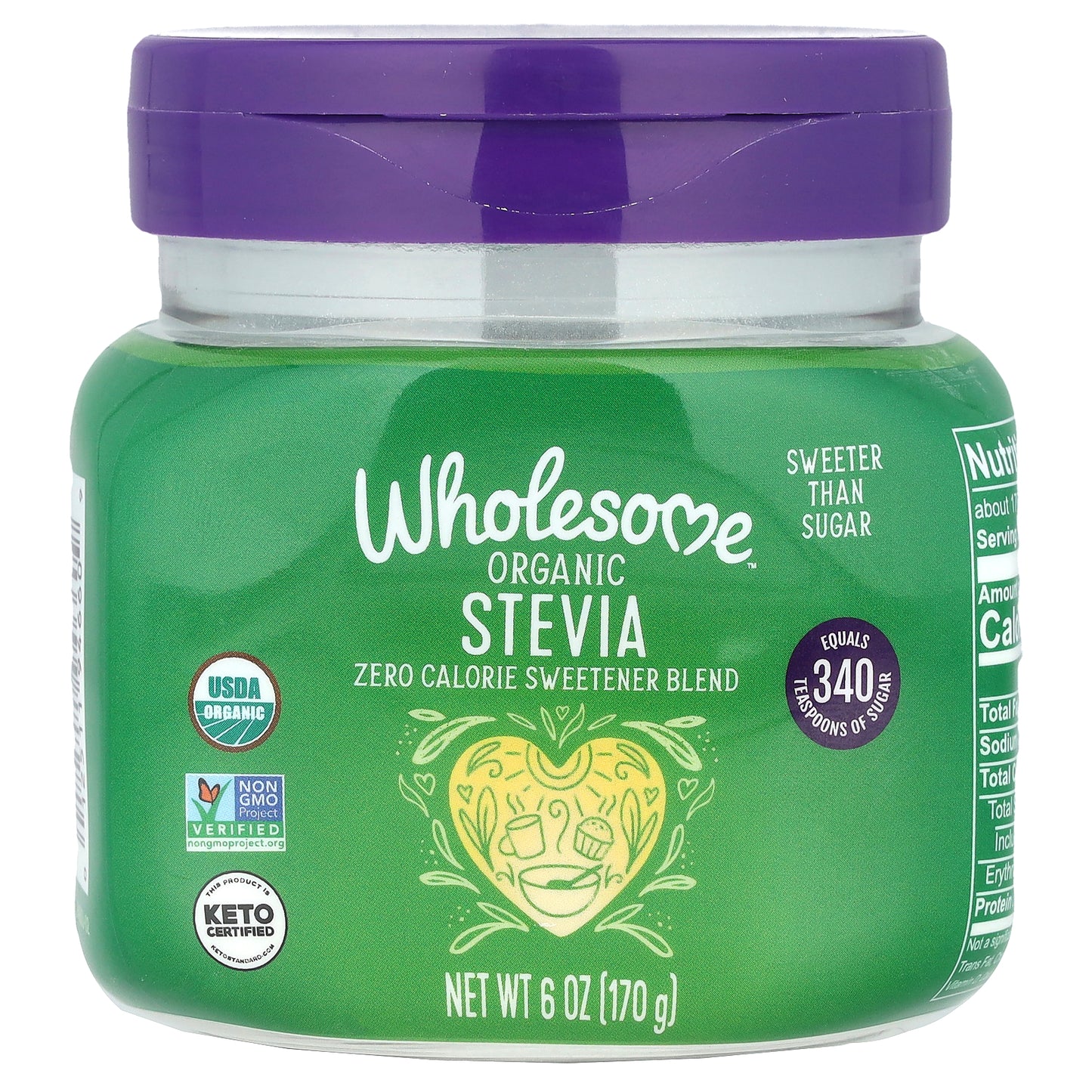 Wholesome Sweeteners, Organic Stevia, 6 oz (170 g)
