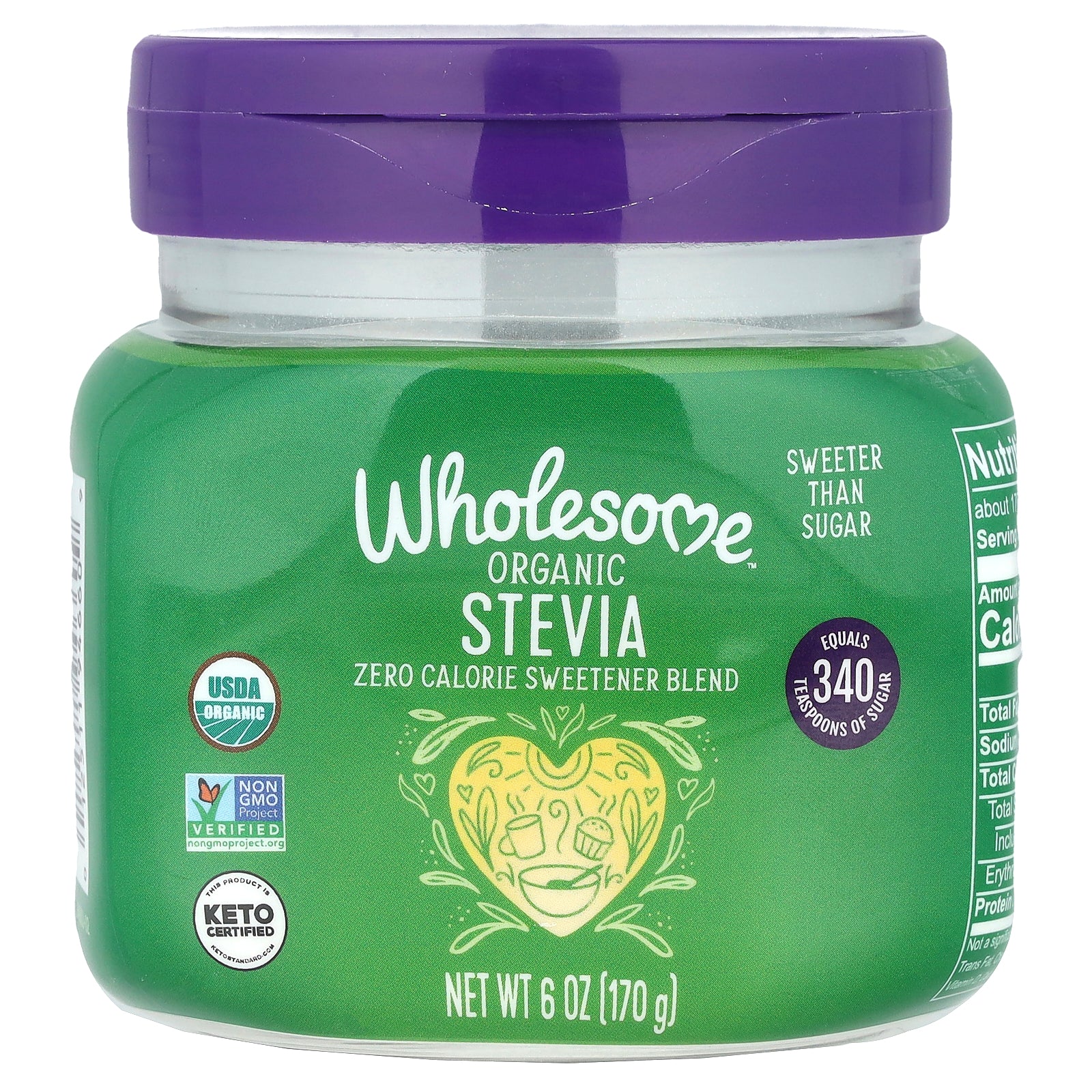 Wholesome Sweeteners, Organic Stevia, 6 oz (170 g)