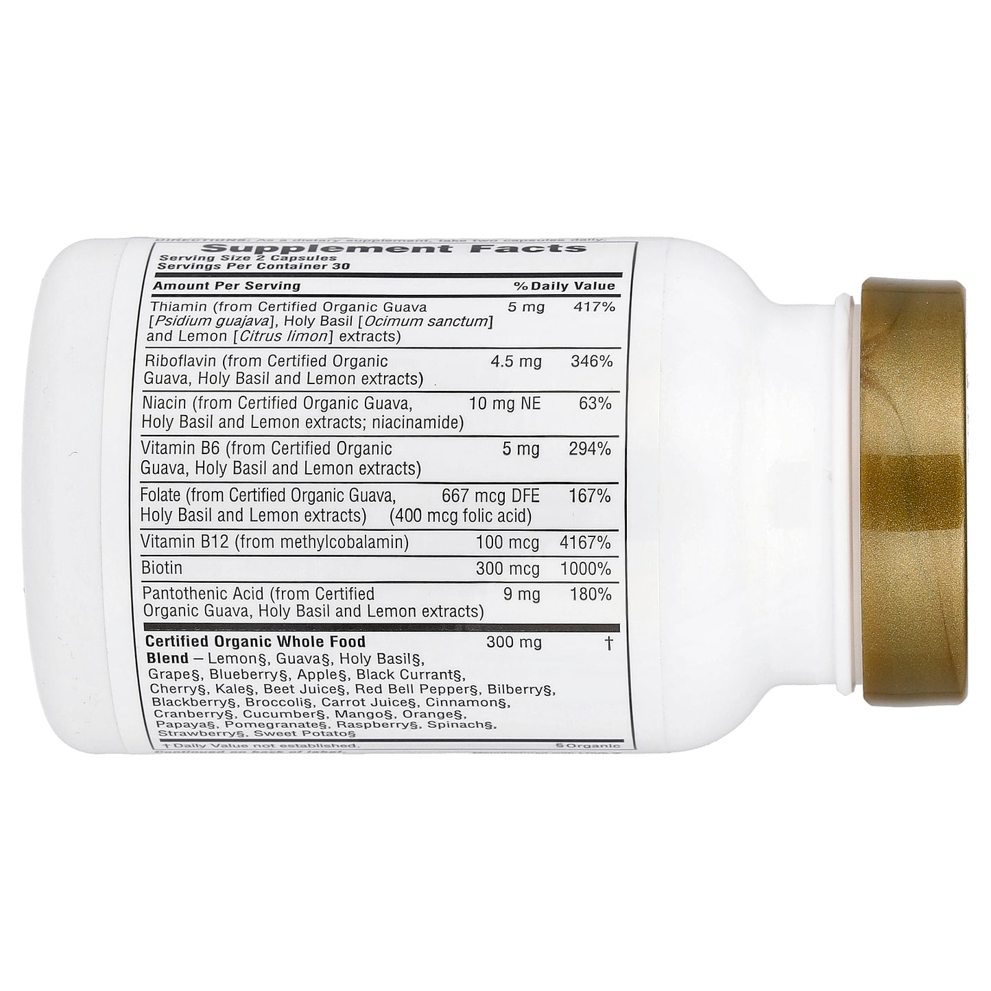 NaturesPlus, Source of Life® Garden, B-Complex, 60 Vegan Capsules