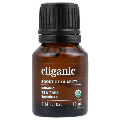 Cliganic, Boost of Clarity™, Organic Essential Oil, Tea Tree, 0.34 fl oz (10 ml)