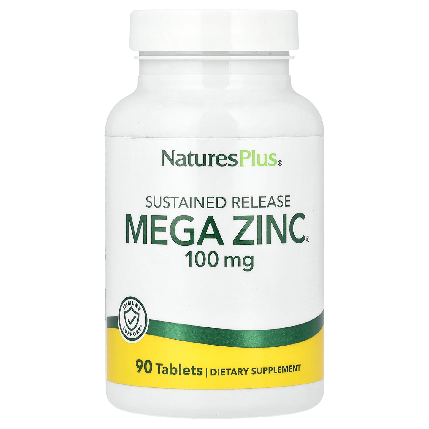 NaturesPlus, Sustained Release Mega Zinc®, 100 mg, 90 Tablets