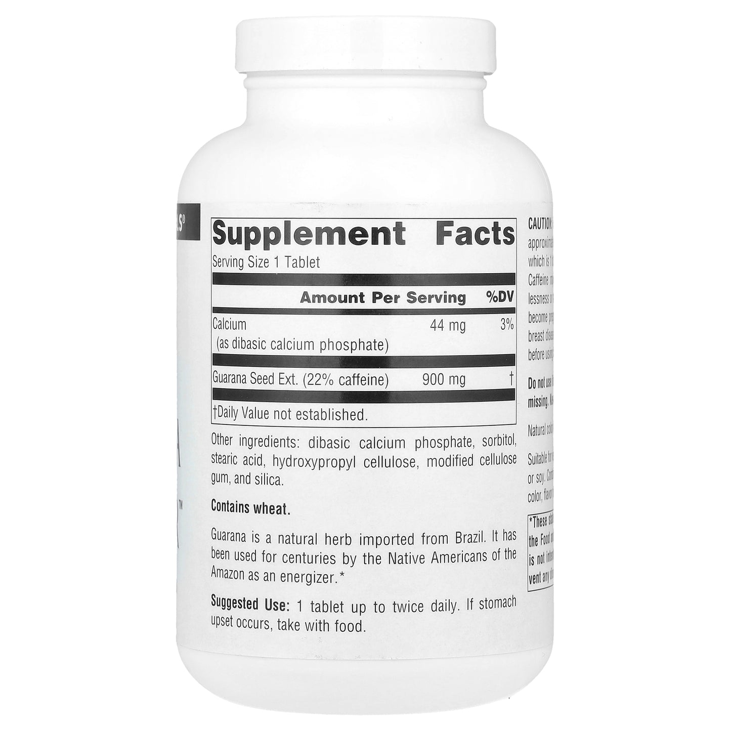 Source Naturals, Guarana Energizer™, 200 Tablets