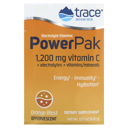 Trace, Power Pak, Orange Blast, 30 Stick Packets, 0.22 oz (6.1 g) Each