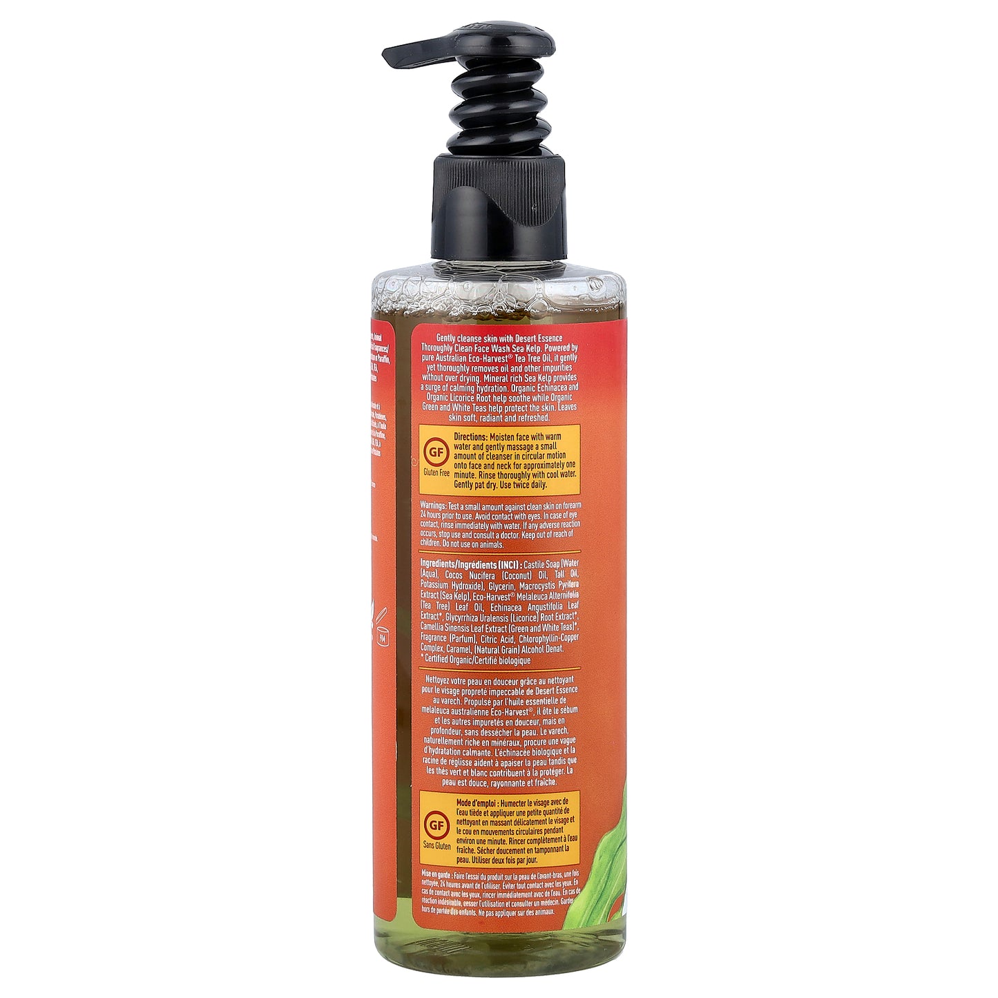 Desert Essence, Thoroughly Clean Face Wash, Sea Kelp, 8.5 fl oz (250 ml)