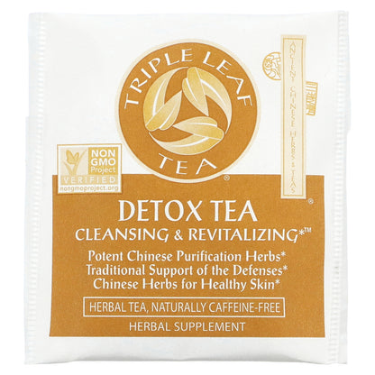 Triple Leaf Tea, Detox, Caffeine Free, 20 Tea Bags, 1.16 oz (33 g)