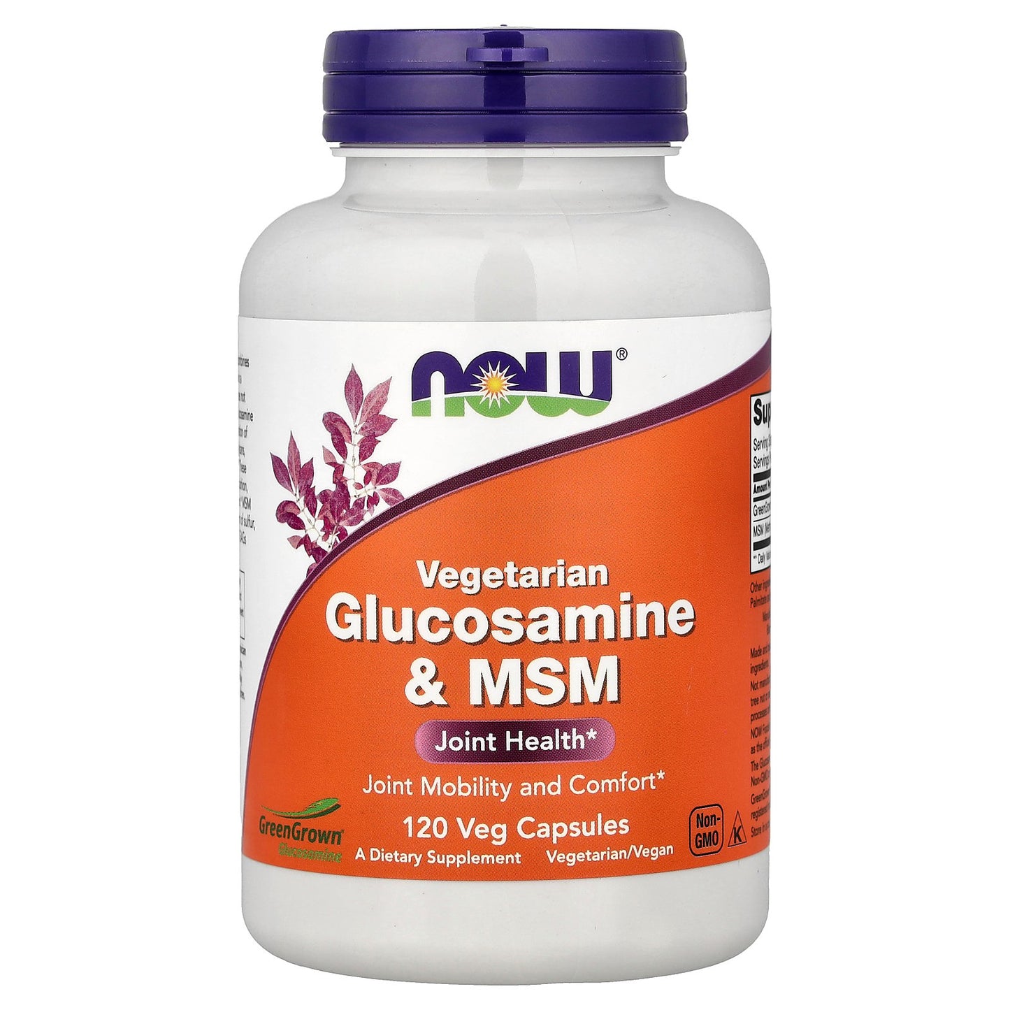 NOW Foods, Vegetarian Glucosamine & MSM, 120 Veg Capsules