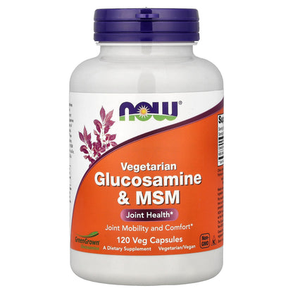 NOW Foods, Vegetarian Glucosamine & MSM, 120 Veg Capsules