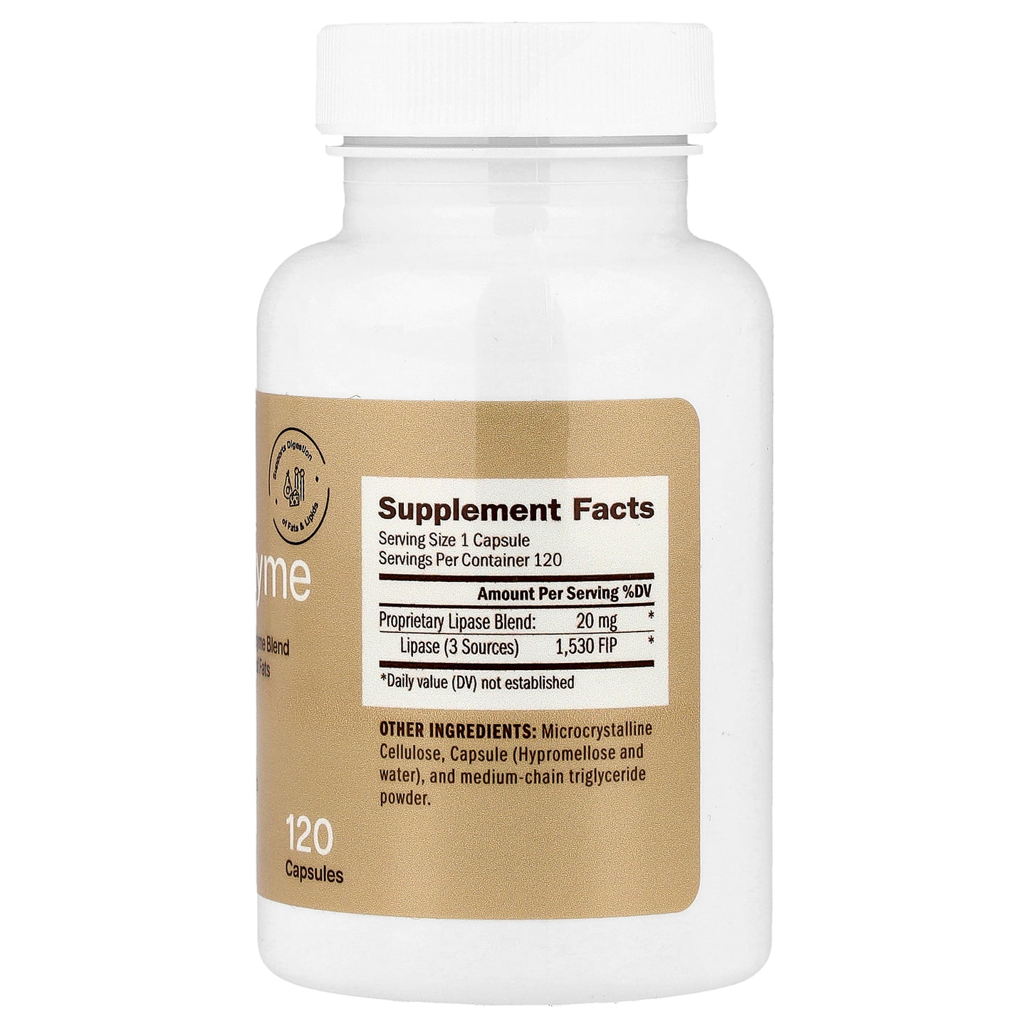 Houston Enzymes, Lypazyme, 120 Capsules