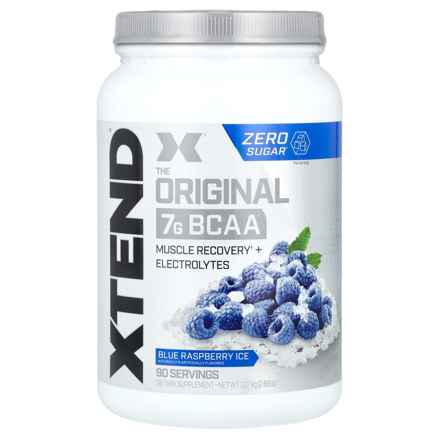 XTEND, 7G BCAA, Blue Raspberry Ice, 2.68 lb (1.22 kg)