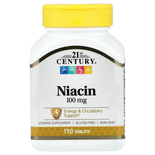 21st Century, Niacin, 100 mg, 110 Tablets