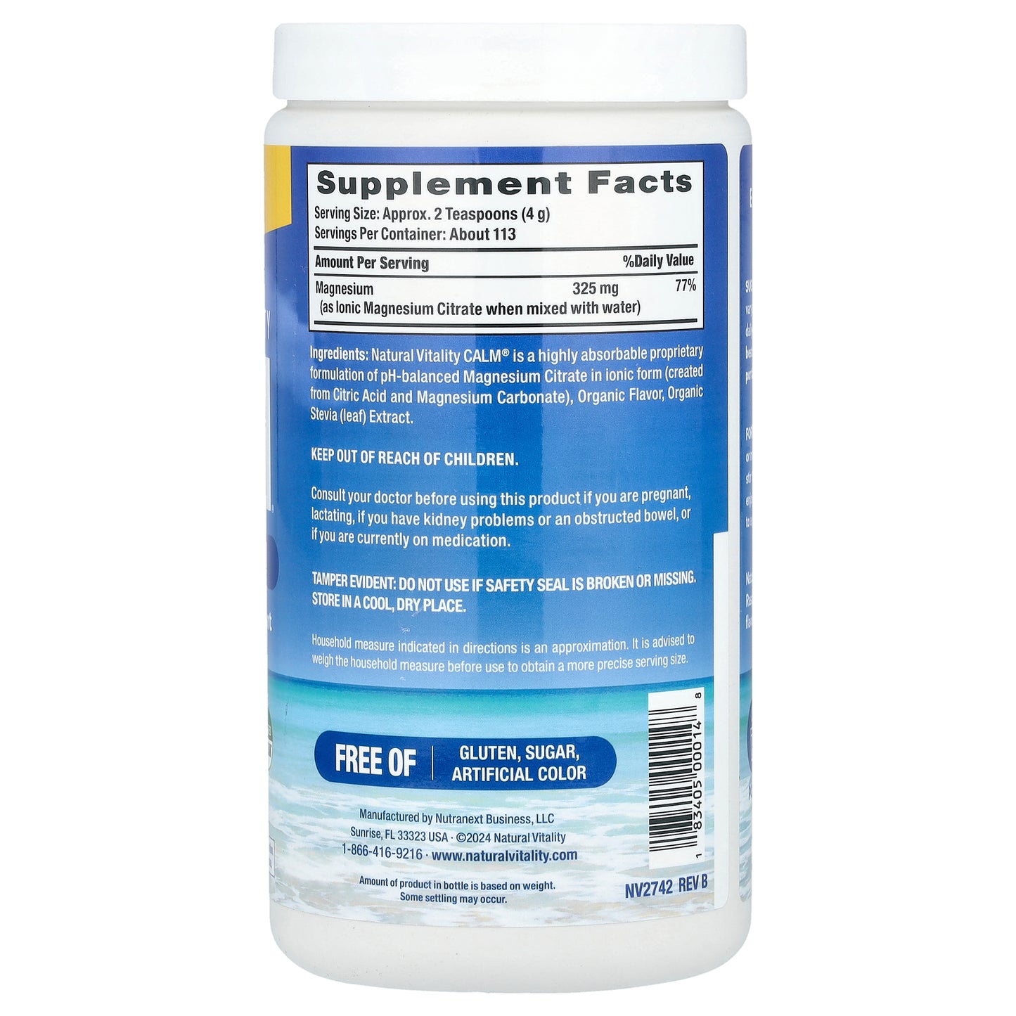 Natural Vitality, CALM®, Relaxing Drink Mix, Sweet Lemon, 16 oz (453 g)