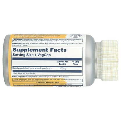 Solaray, Rutin, 500 mg, 90 VegCaps