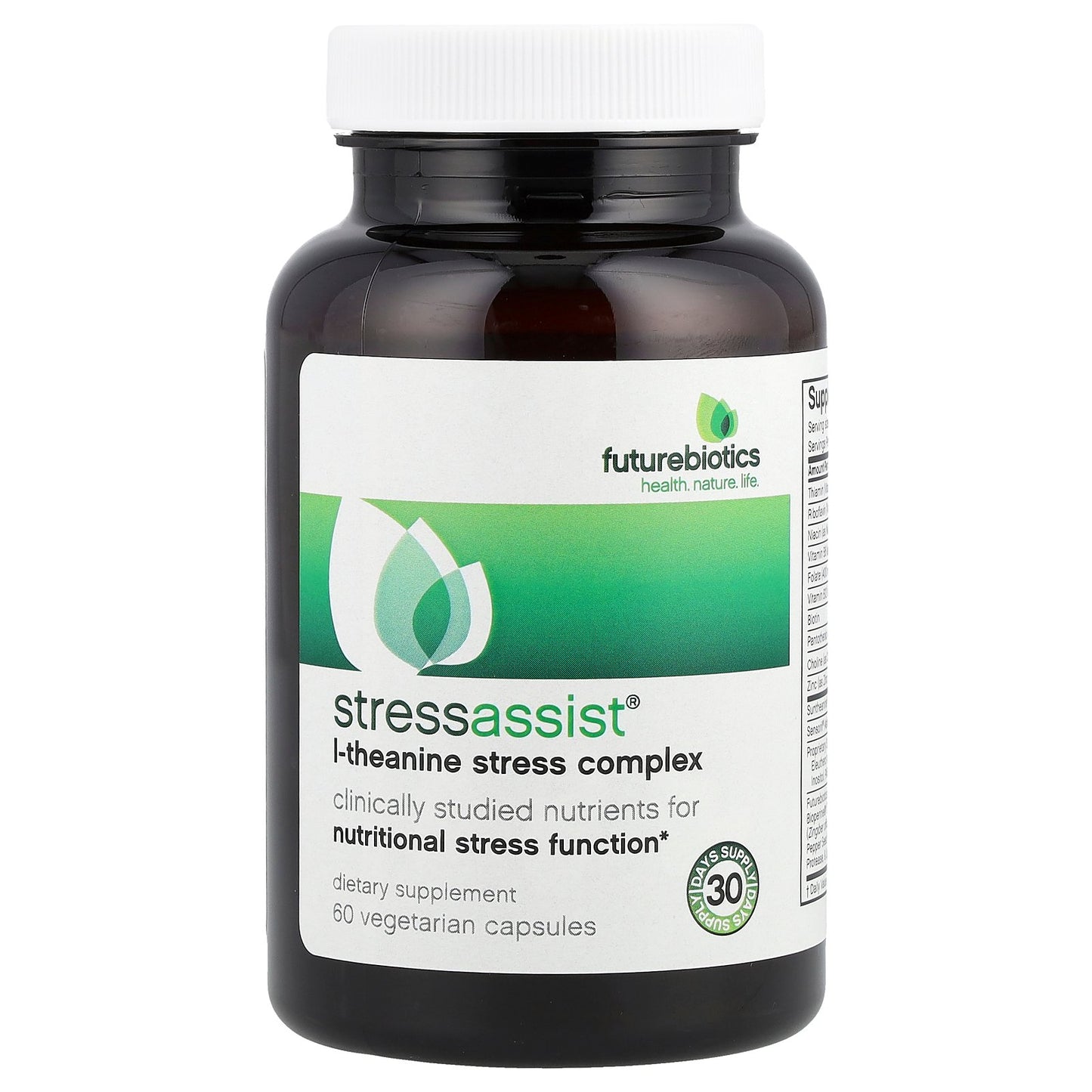 Futurebiotics, Stressassist®, L-Theanine Stress Complex, 60 Vegetarian Capsules