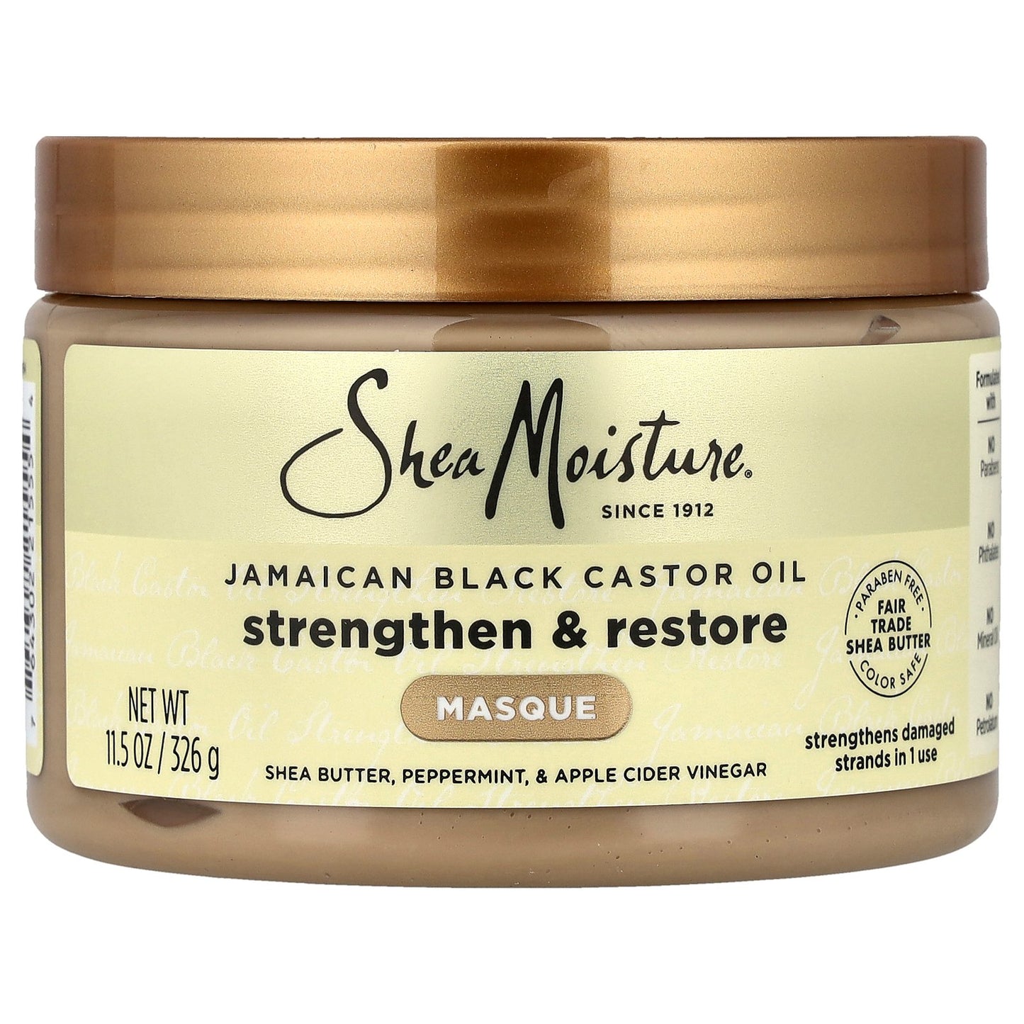 SheaMoisture, Jamaican Black Castor Oil, Strengthen & Restore Masque, 11.5 oz (326 g)