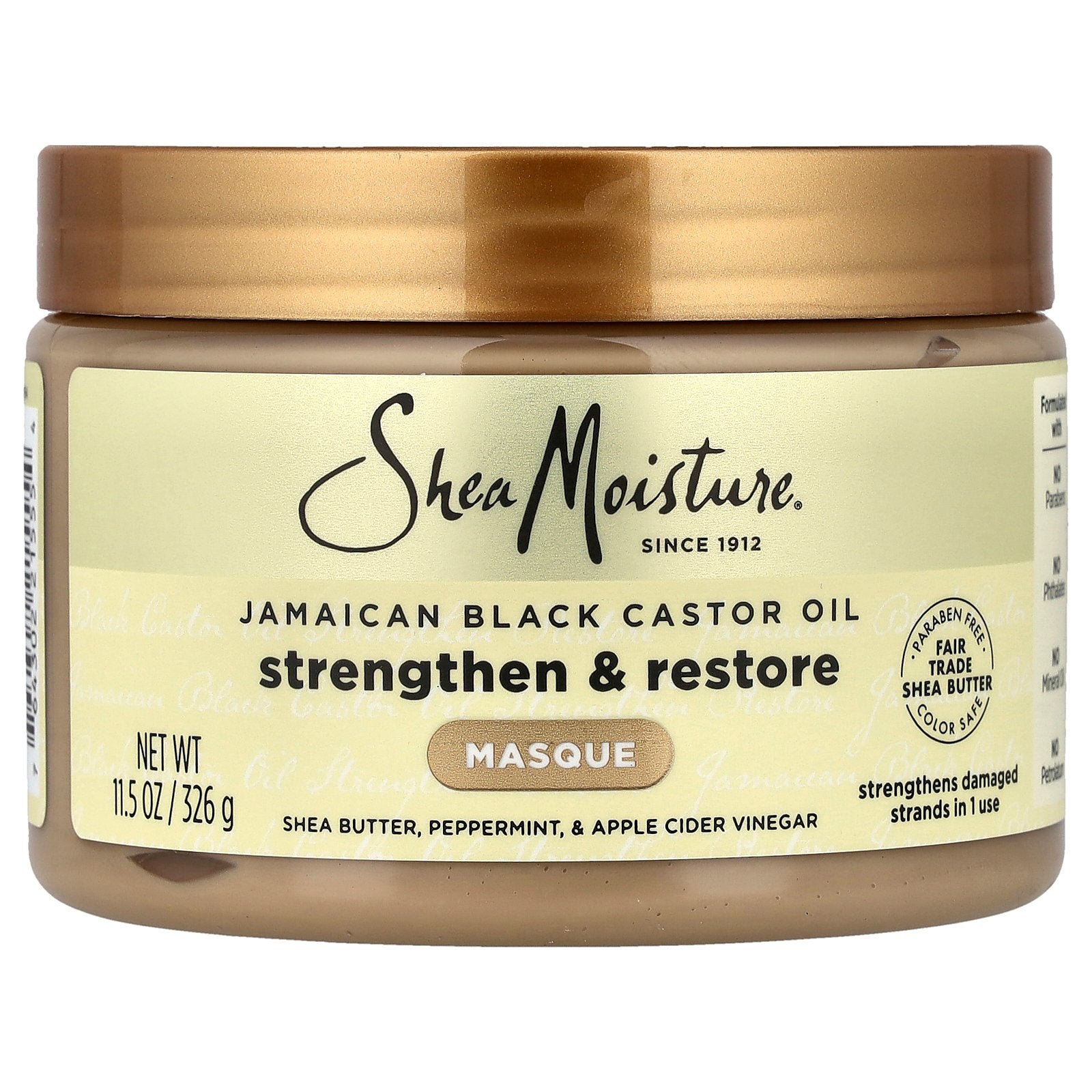 SheaMoisture, Jamaican Black Castor Oil, Strengthen & Restore Masque, 11.5 oz (326 g)