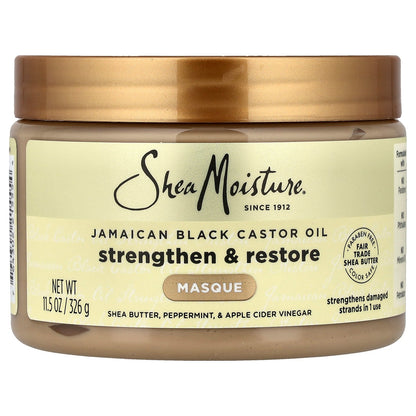 SheaMoisture, Jamaican Black Castor Oil, Strengthen & Restore Masque, 11.5 oz (326 g)
