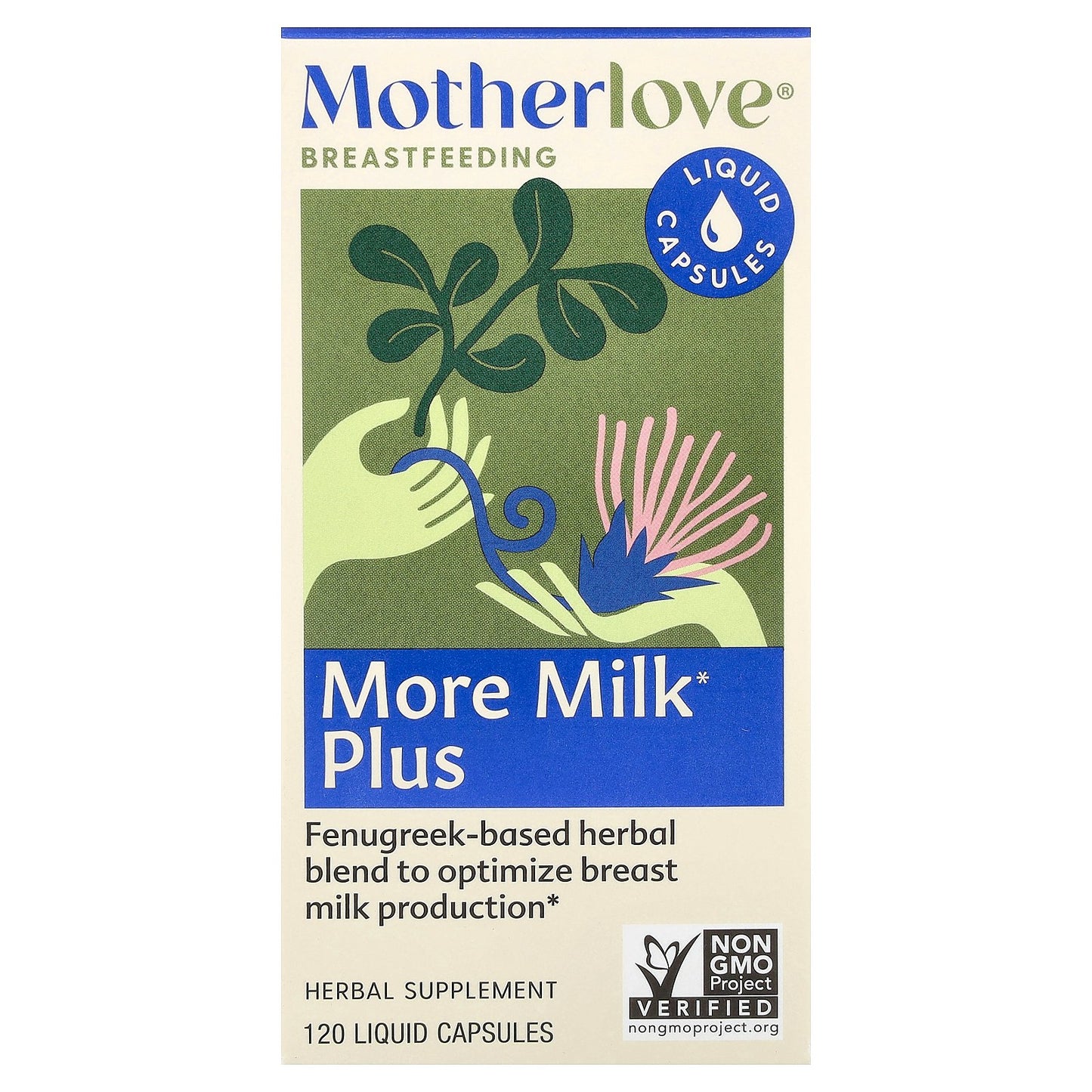 Motherlove, Breastfeeding, More Milk Plus, 120 Liquid Capsules