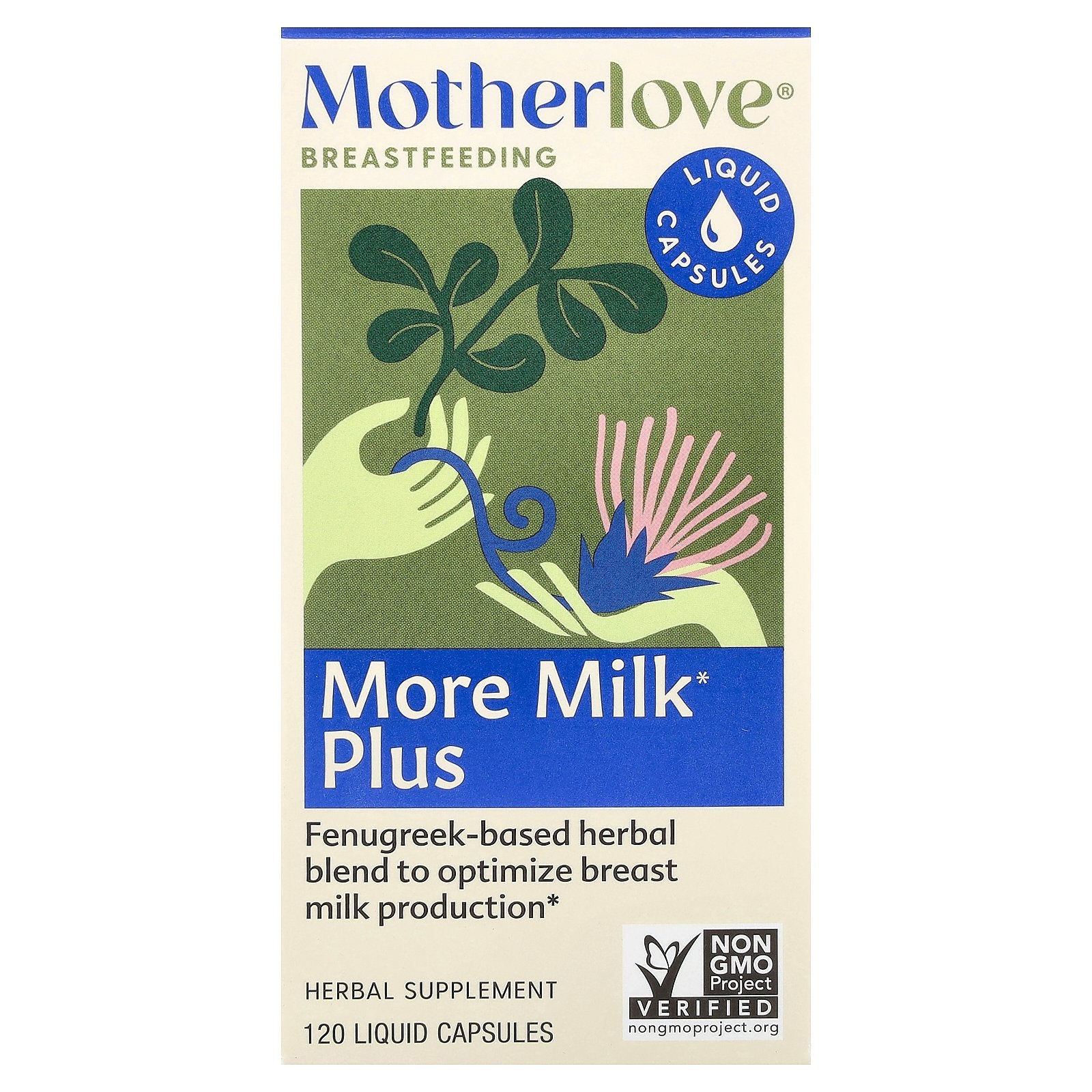 Motherlove, Breastfeeding, More Milk Plus, 120 Liquid Capsules